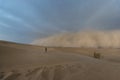 Great sand storm on Mesr desert in central Iran Royalty Free Stock Photo